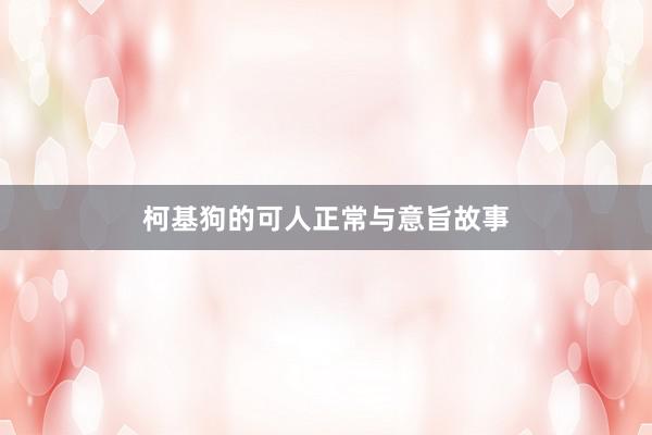 柯基狗的可人正常与意旨故事
